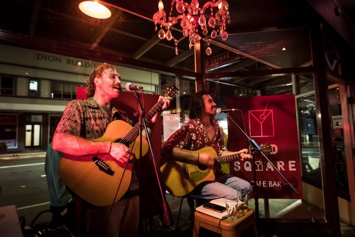 Circadia perform at Red Square vodka bar. Photo: Anna Warr.